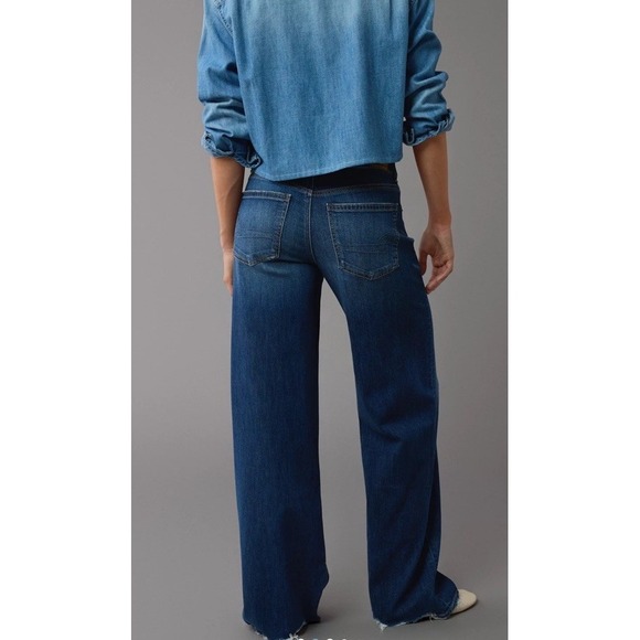 American Eagle Outfitters Denim - American Eagle Dreamy Drape Baggy Wide Leg Cozy Low Rise Women's 8  29W NWT